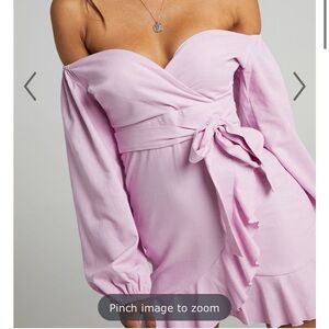 Showpo Lavender Off-Shoulder Dress